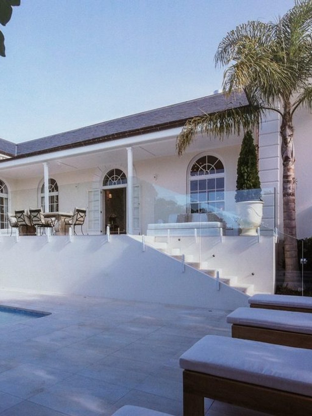 Exterior tiling and pool area project